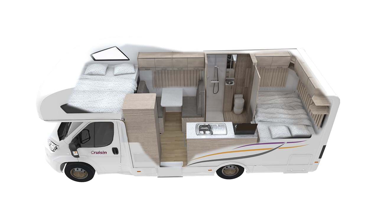 Cruisin Adventurer - 4 Berth-cutout-night