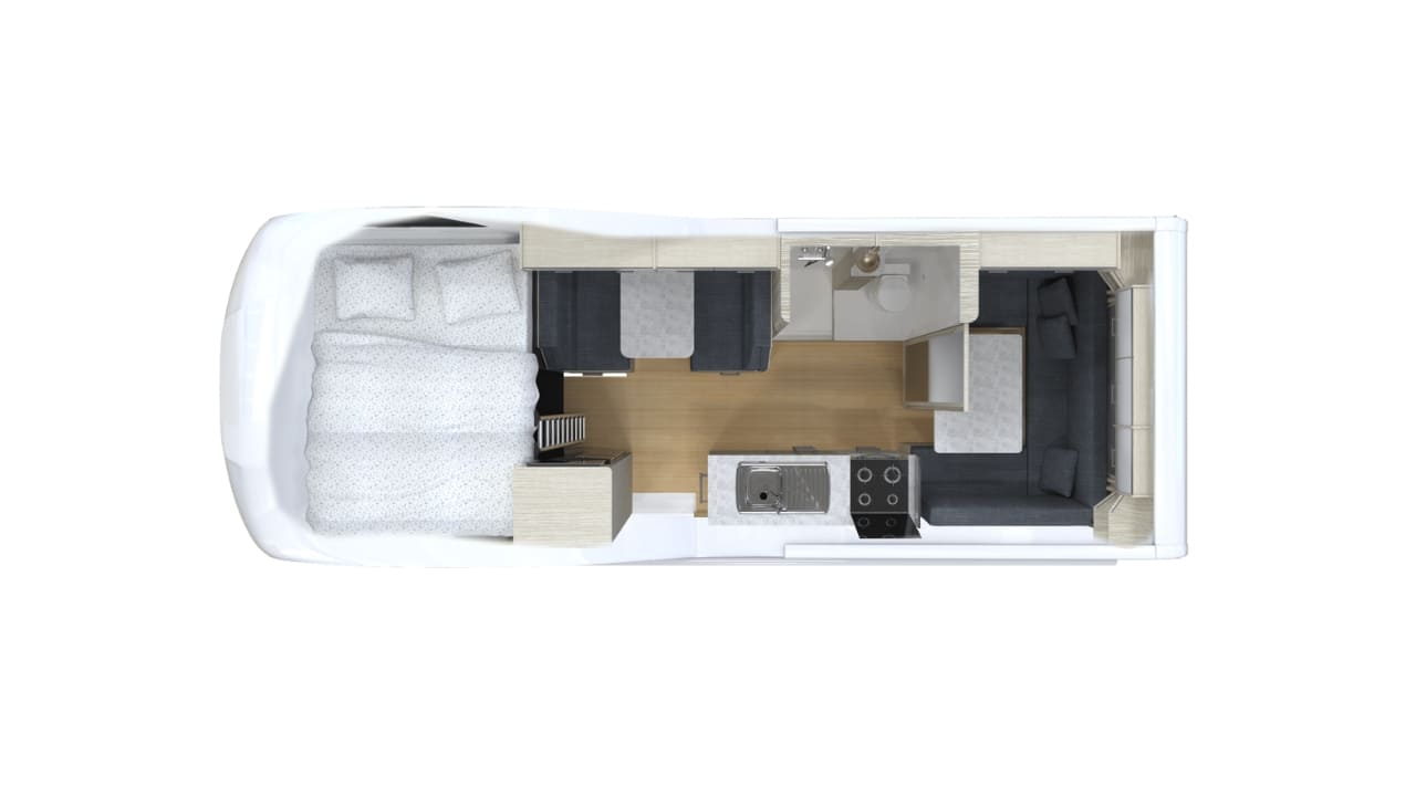 Cruisin Deluxe - 6 Berth Layout 1