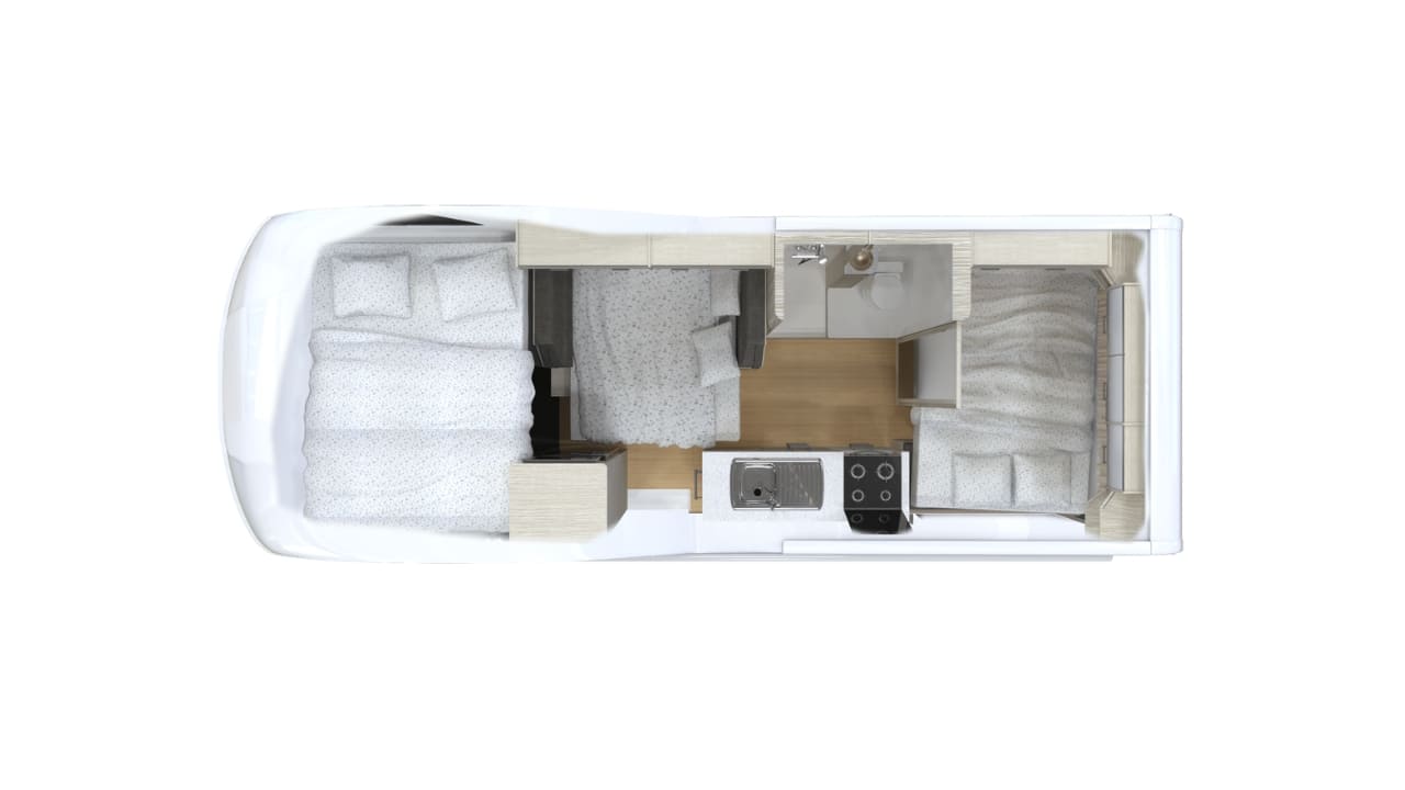 Cruisin Deluxe - 6 Berth Layout