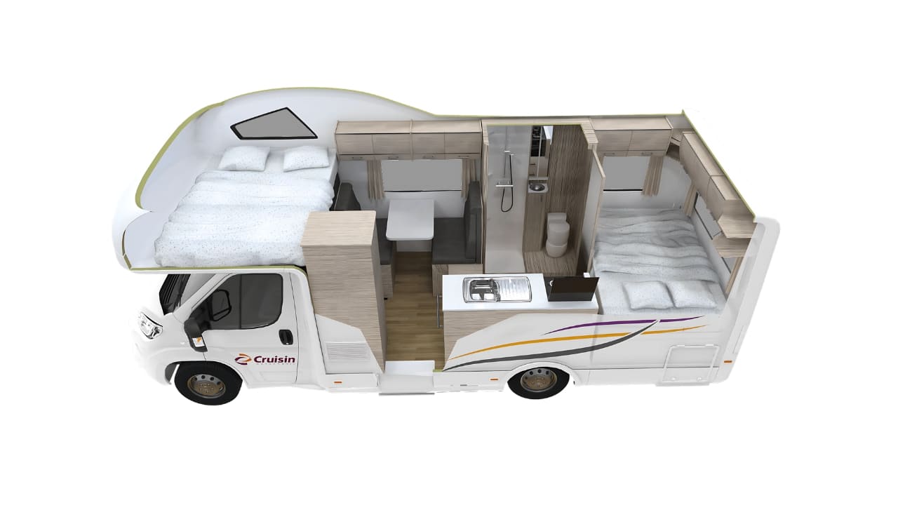 Cruisin Seeker - 4 Berth Layout