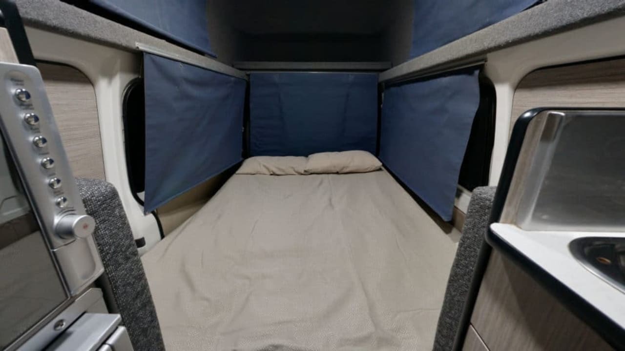 GoCheap Hi Top - 2 Berth Interior Bed View 1