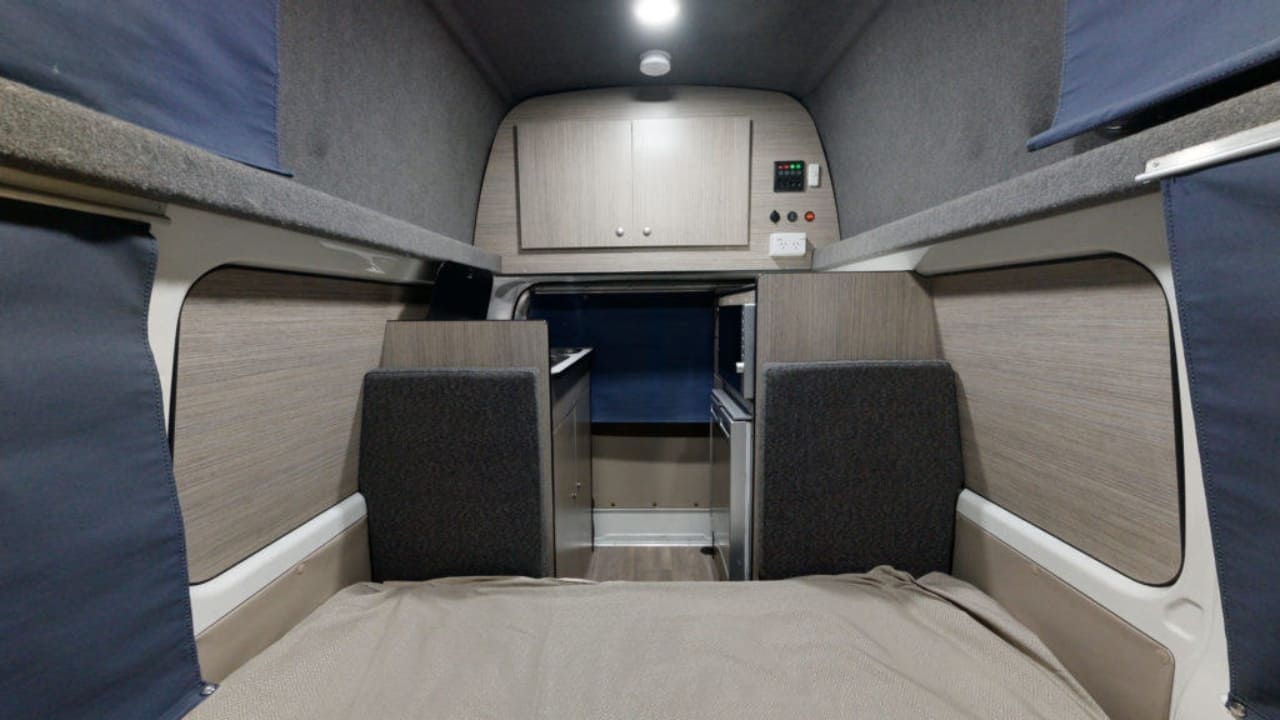 GoCheap Hi Top - 2 Berth Interior Bed View