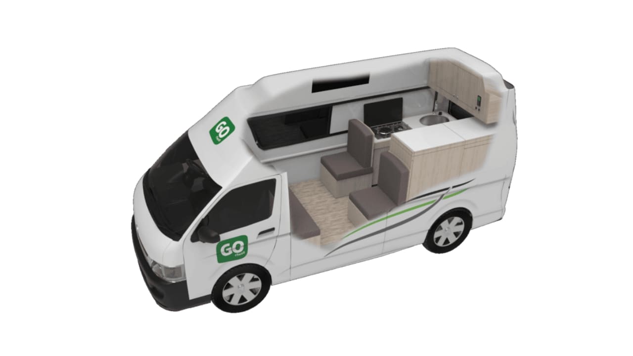 GoCheap Hi Top - 2 Berth Layout Side View 1
