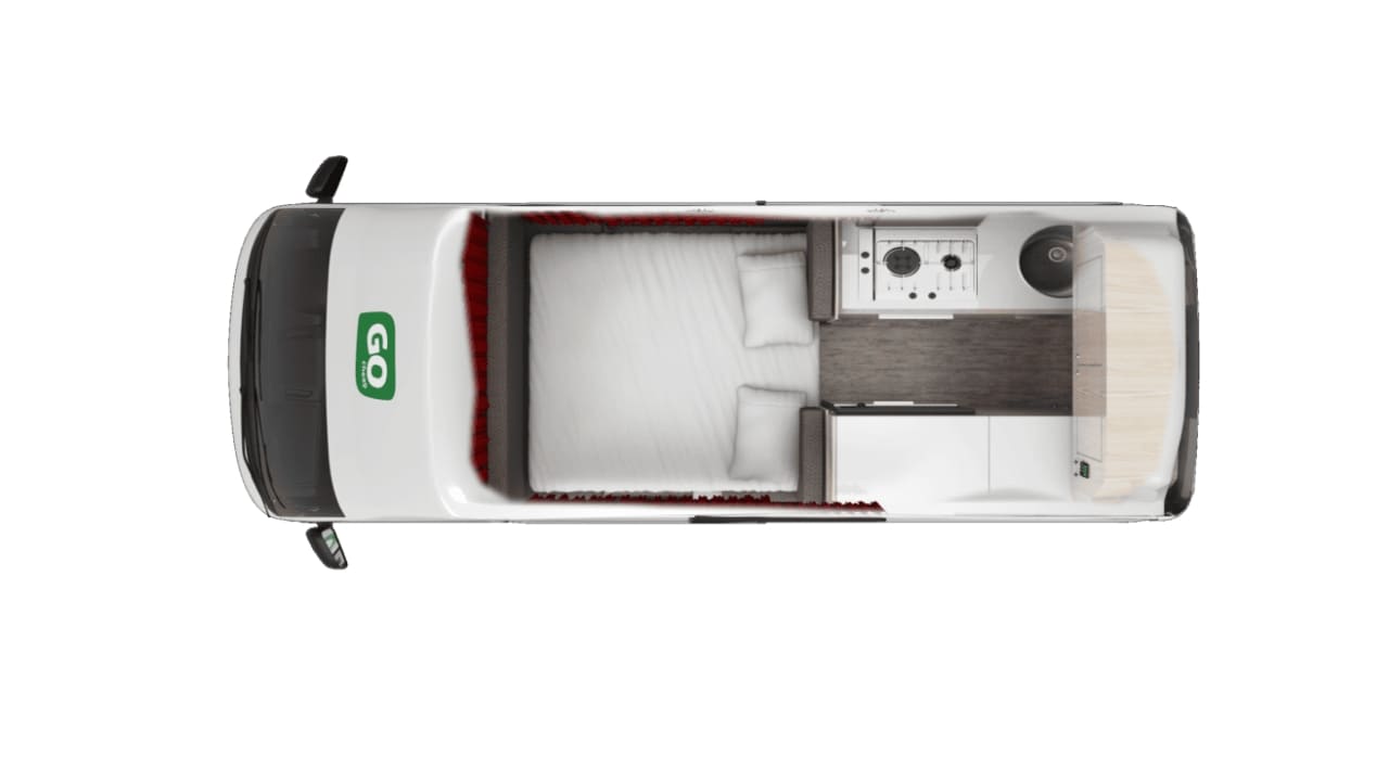 GoCheap Hi Top - 2 Berth Layout Top View 2