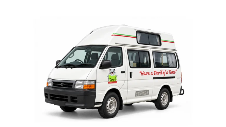 Tasmania Campers Devil Finder – 3 Berth White Background