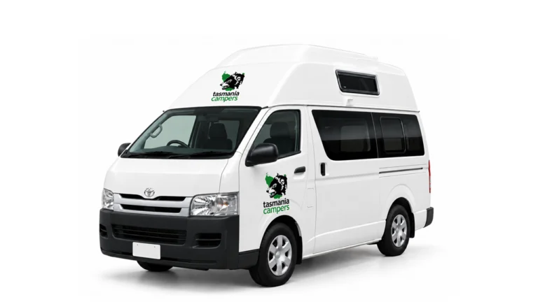 Tasmania Campers Trail Finder – 2/3 Berth White Background