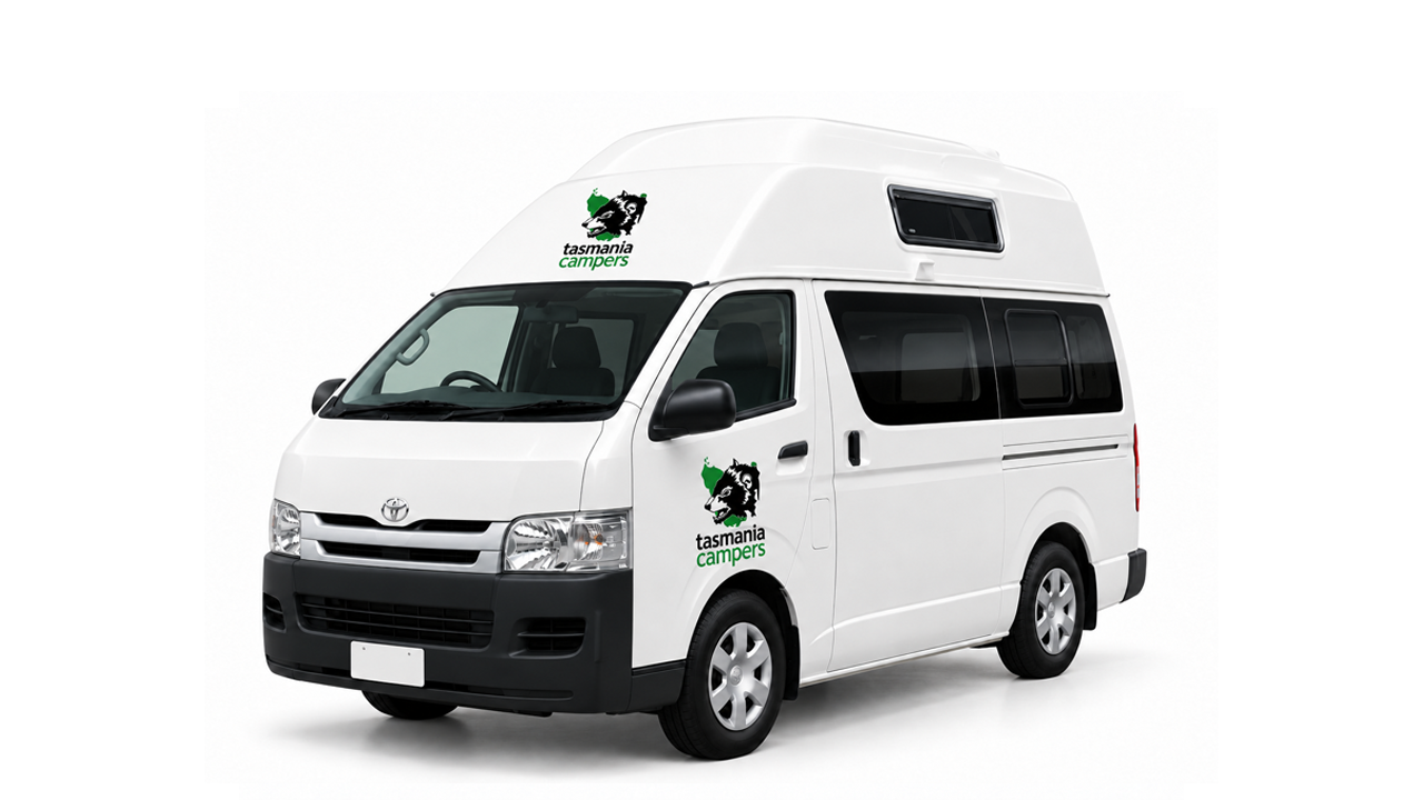 Tasmania Campers Trail Finder – 2/3 Berth White Background