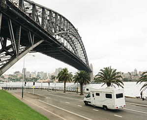 4 berth motorhome near Sydney Harbour Bridge in Sydney, New South Wales