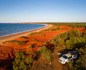 5 berth 4WD camper near the coast in Broome, Western Australia