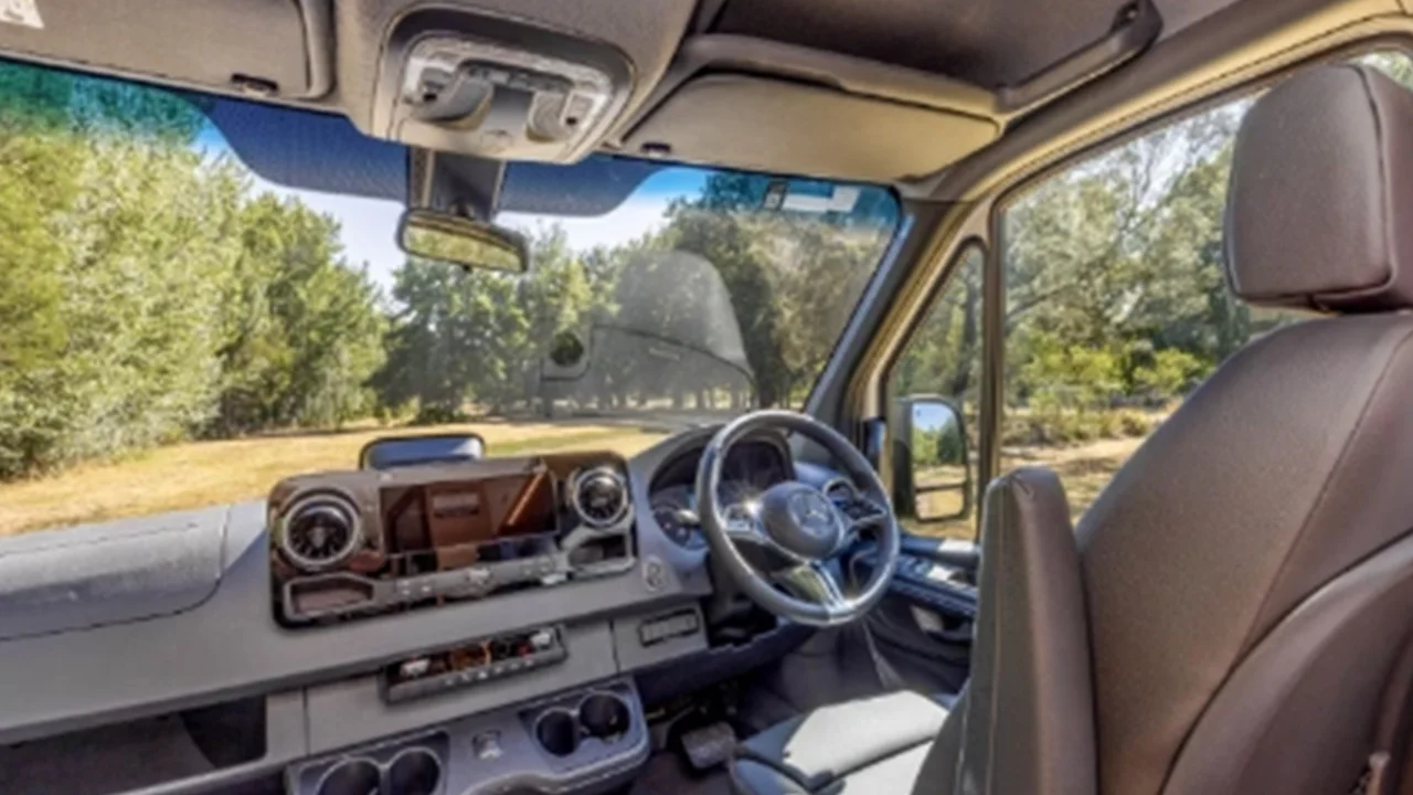 Let's Go Jayco Adventurer - 2 Berth - front cab wide view