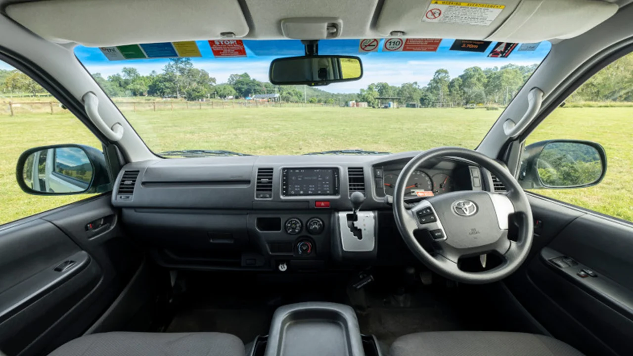 Mighty HiLITE - 2 Berth - front cab dashboard
