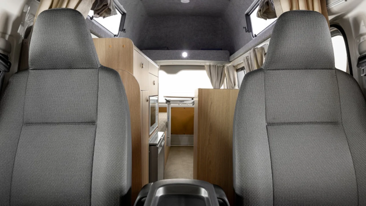 Mighty HiLITE - 2 Berth - front seats view