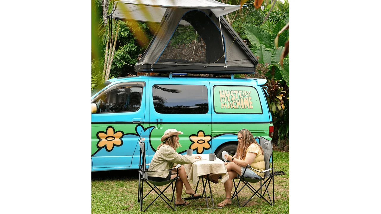 Mystery Machine 3 Rooftop Tent - 3 Berth - exterior lifestyle camping game