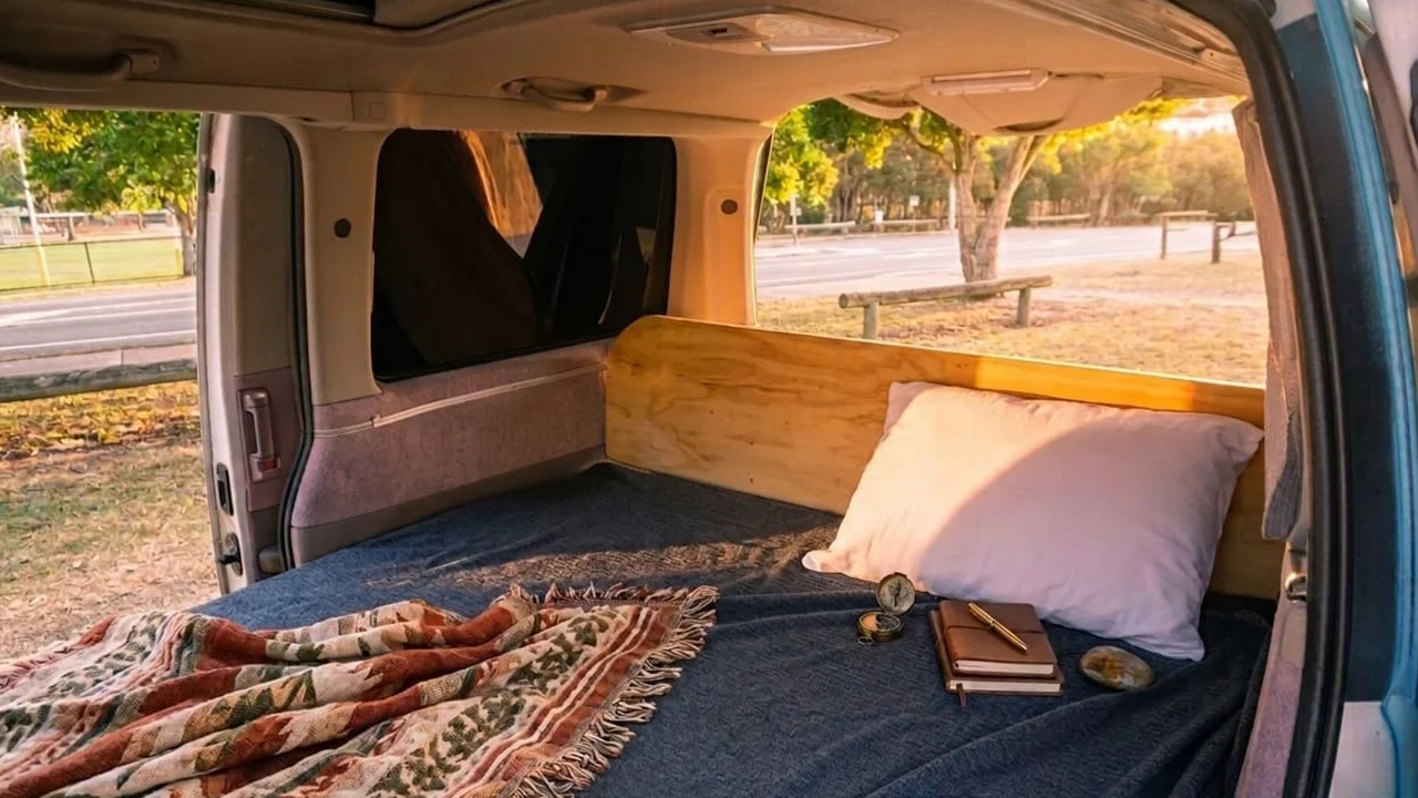 Mystery Machine 3 Rooftop Tent - 3 Berth - rear bed area
