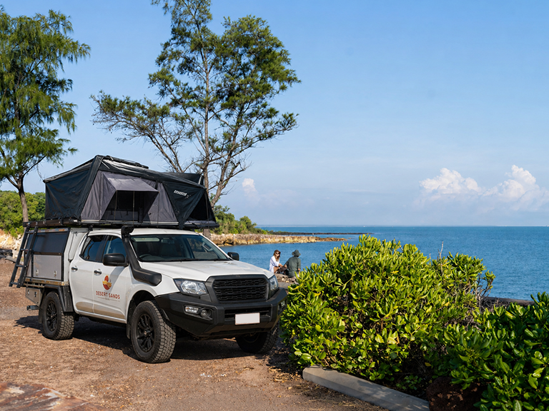 Desert Sands 4WD campervan hire vehicle at Central Valley in Litchfield National Park, Northern Territory